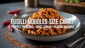 Fusilli Noodles With Spicy Size Chart: Ultimate Guide to Perfect Portions