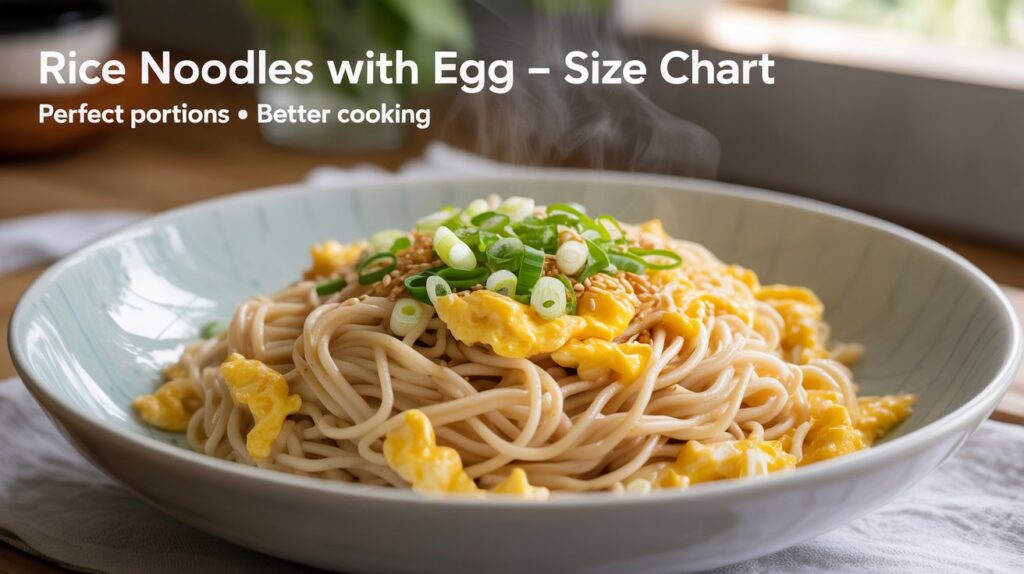 Rice Noodles With Egg Size Chart: Ultimate Guide