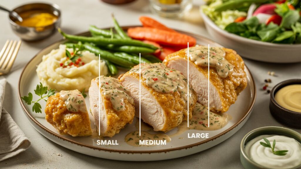Buttermilk Chicken Without Tomato Sauce Size Chart: Ultimate Guide
