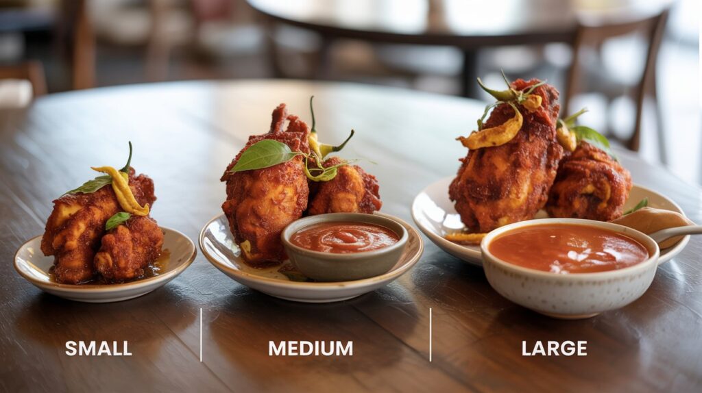 Chicken 65 Fried Chicken With Tomato Sauce Size Chart: Ultimate Guide