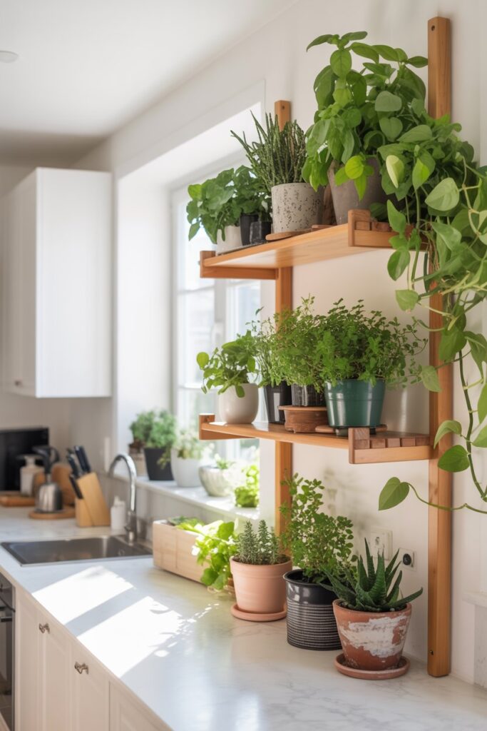 Ladder Storage for Plants