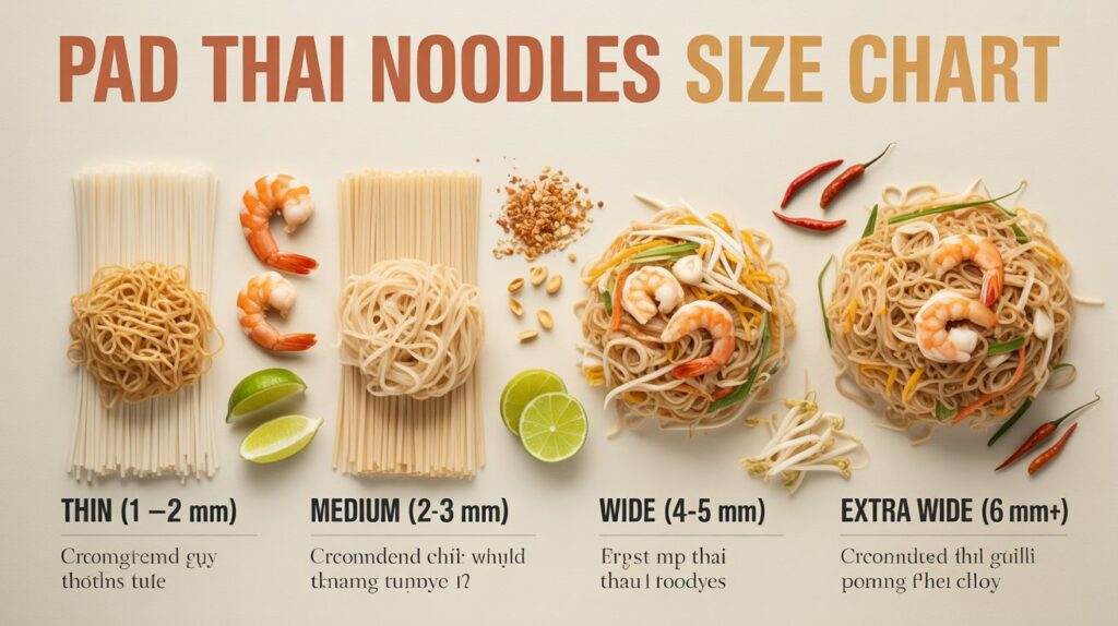 Pad Thai Noodles Size Chart: Ultimate Guide to Perfect Portions