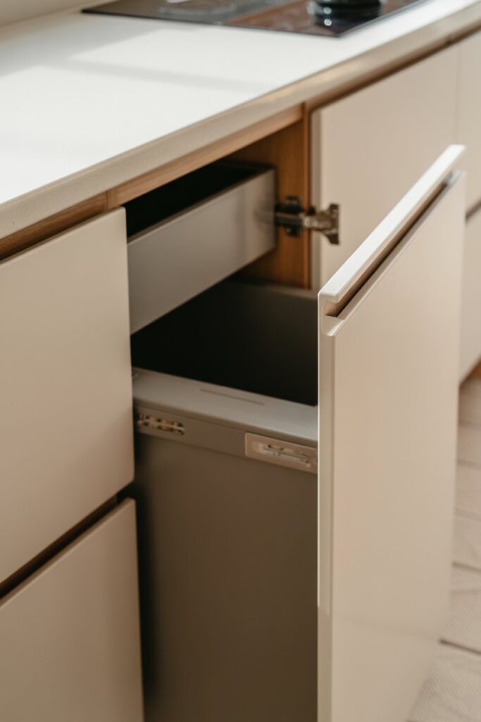 Magnetic Trash Cabinet Door