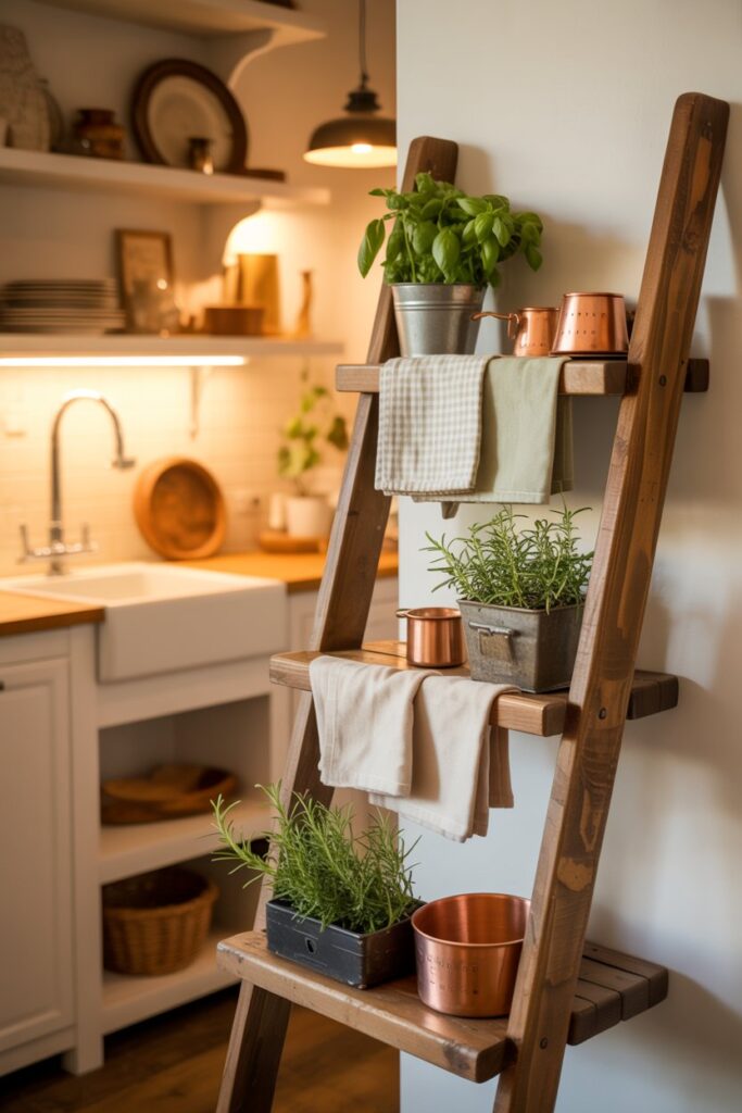 Decorative Ladder Display Storage