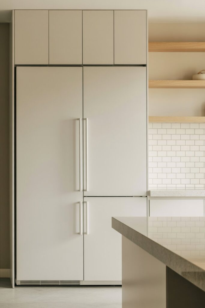 Minimalist Hidden Fridge Design