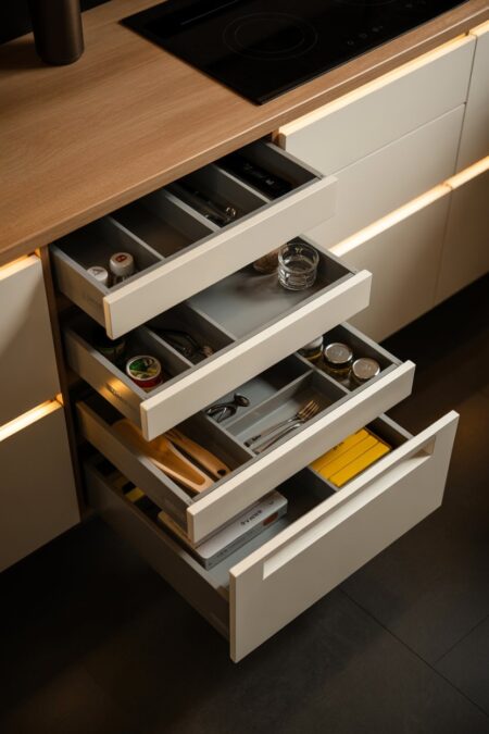 22 Hidden Storage in Kitchen Ideas for a Clean & Clutter-Free Space - Hidden Kitchen Fold Down Cabinet Solutions