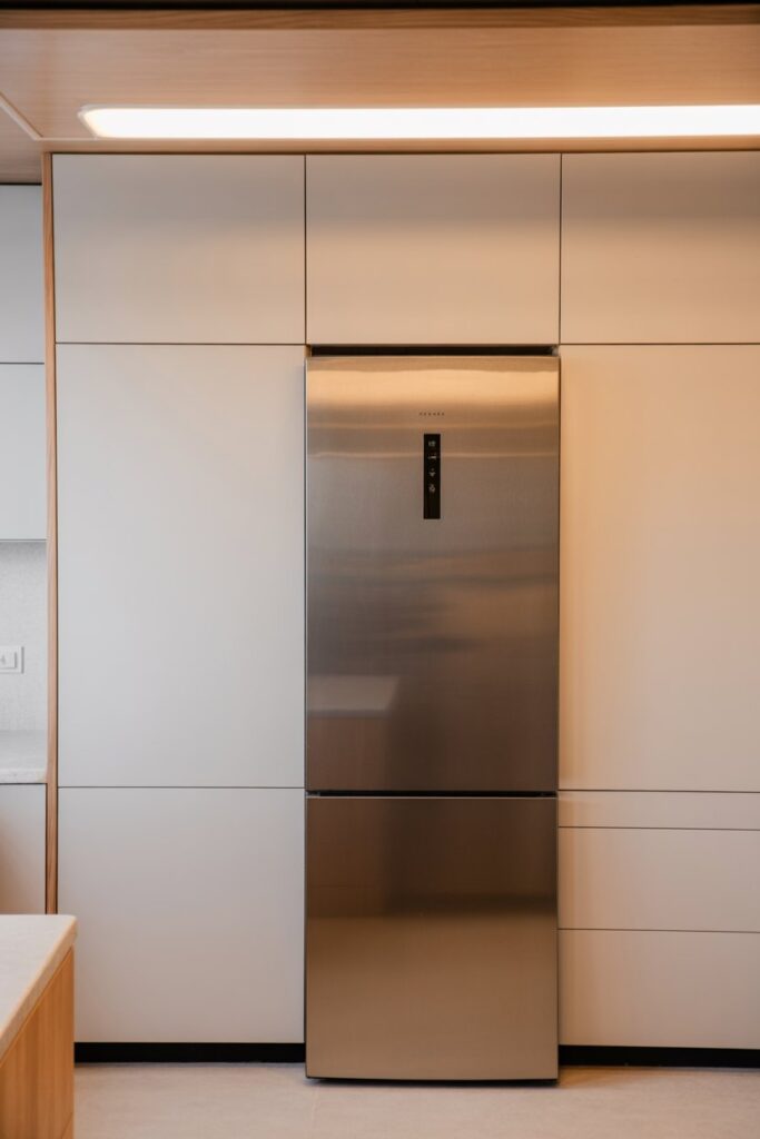 Flush-Mounted Refrigerator