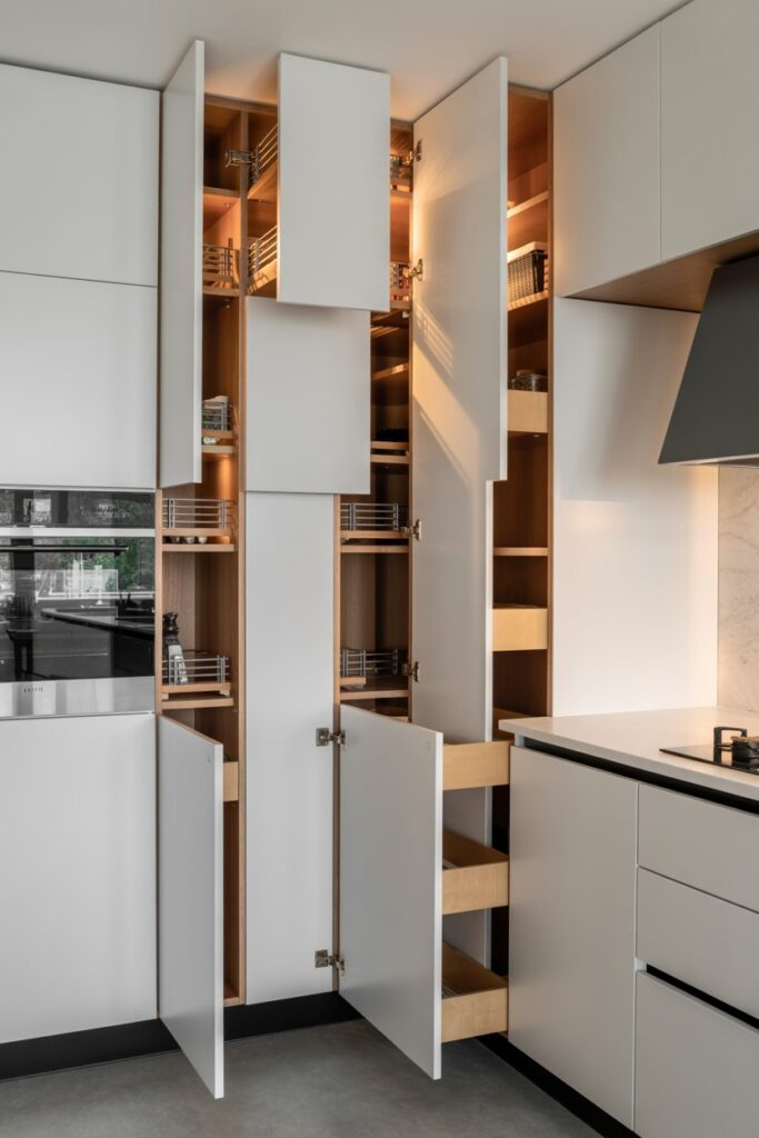 Cabinet Panels with Secret Storage