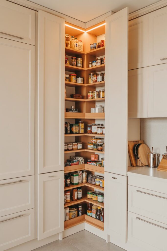 Corner Hidden Pantry