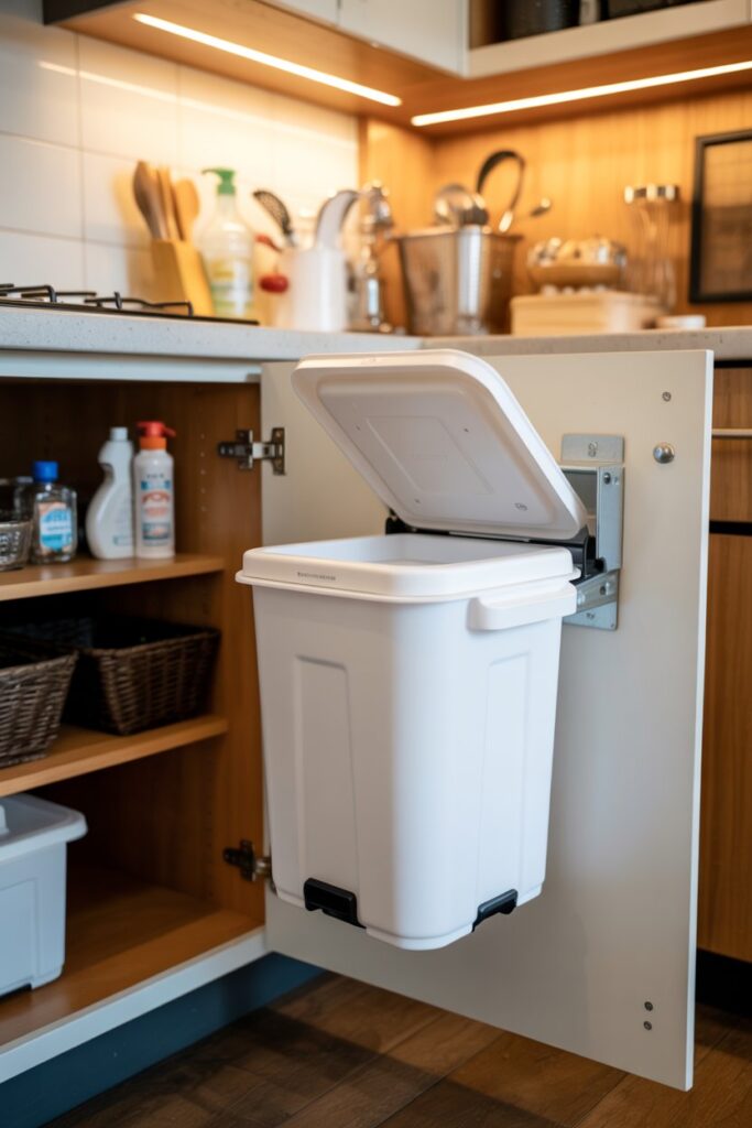 Cabinet Door Mounted Trash