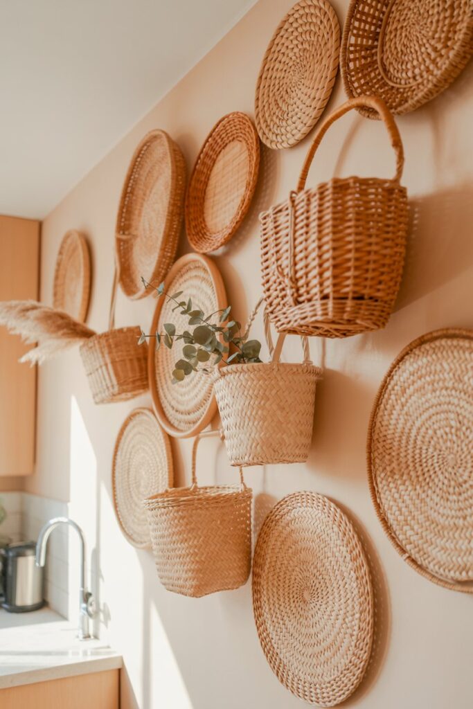 15. Kitchen Decor Wall Basket Ideas
