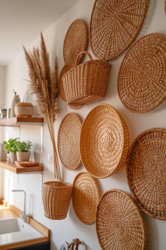10. Kitchen Decor Wall Basket Ideas