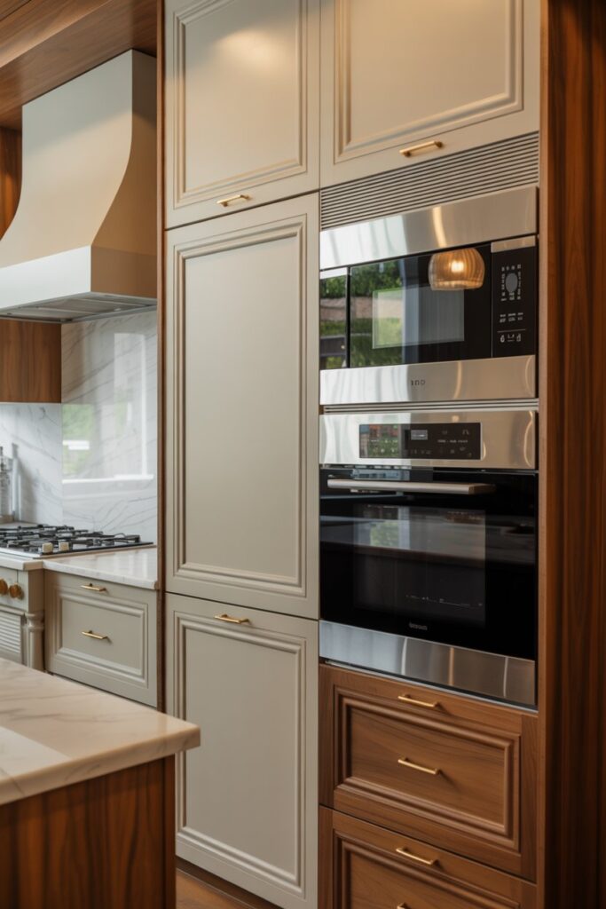 Luxury Kitchen Hidden Microwave