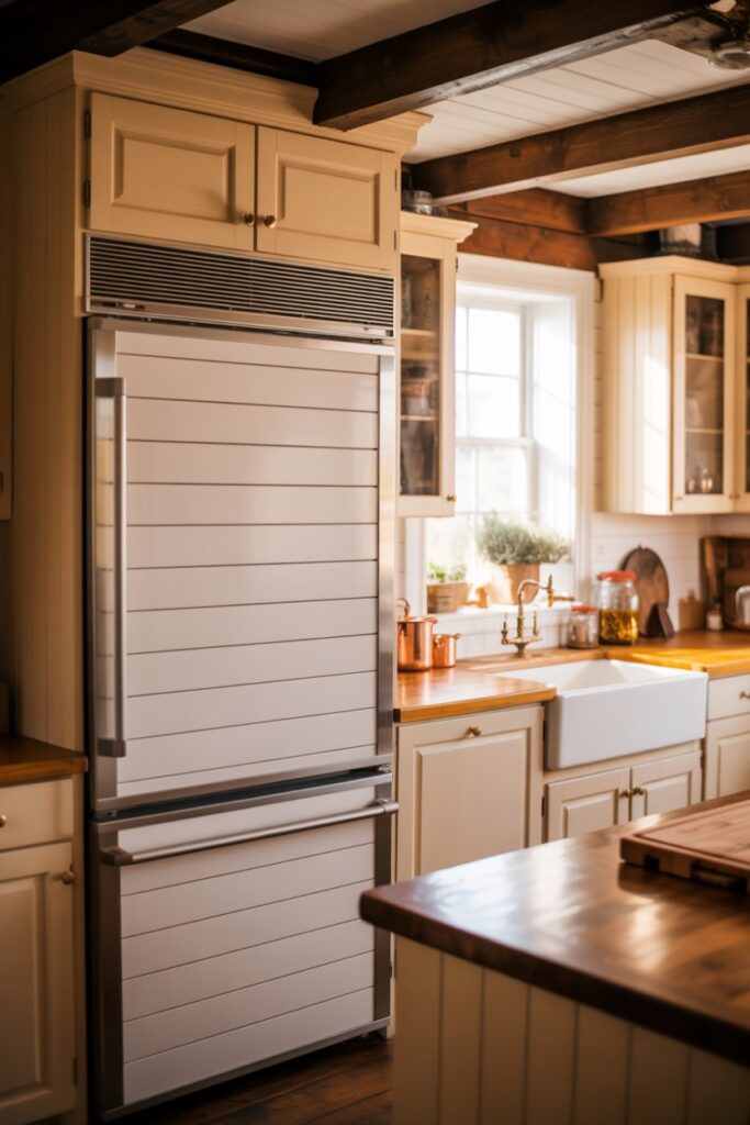 Farmhouse-Style Hidden Fridge