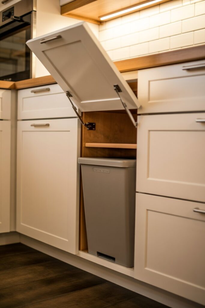 Tilt-Out Trash Cabinet