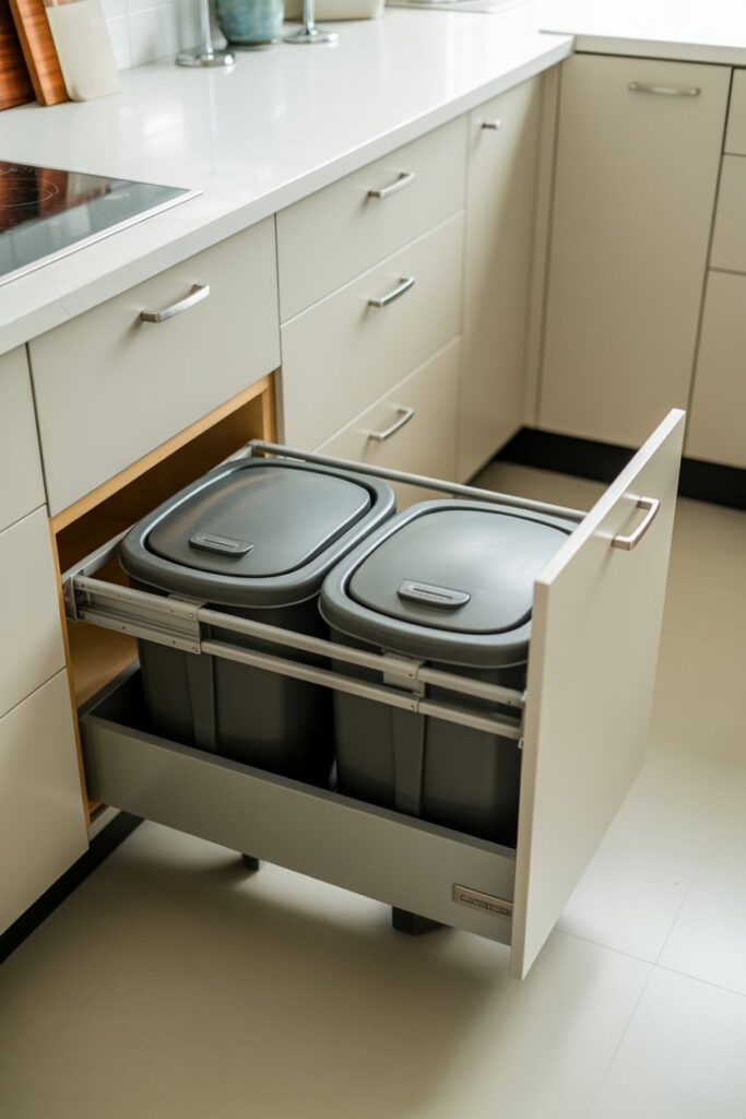Pull-Out Cabinet Trash Bin