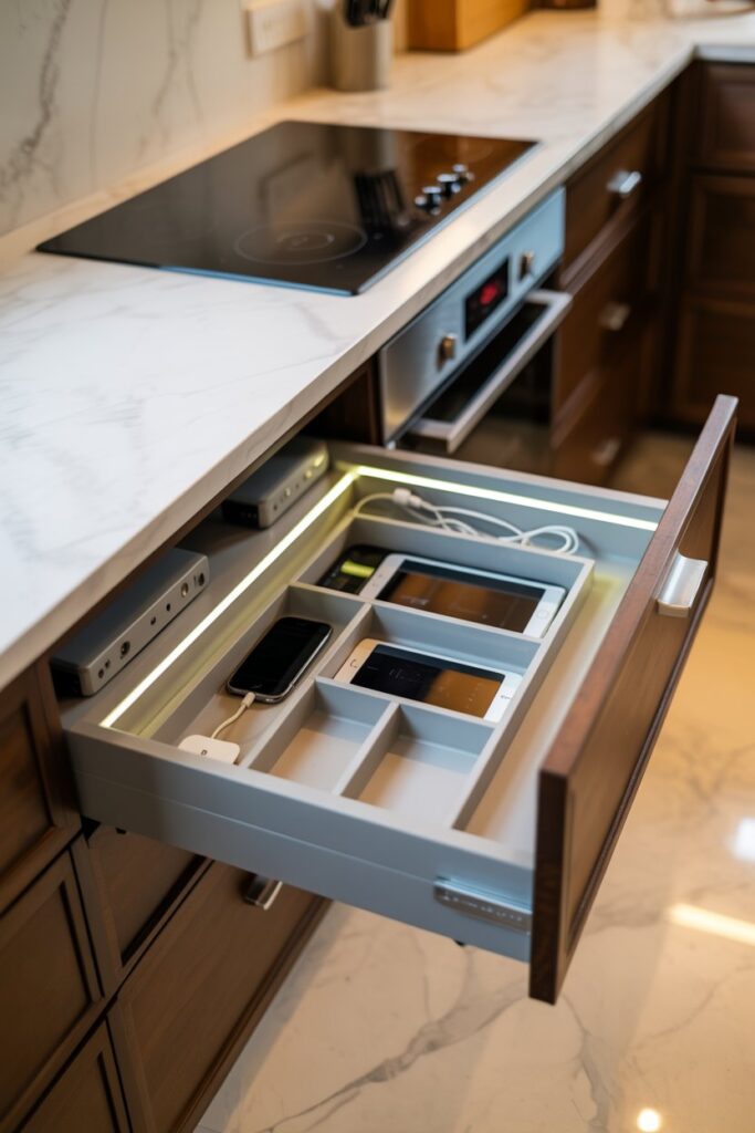 Hidden Charging Drawer