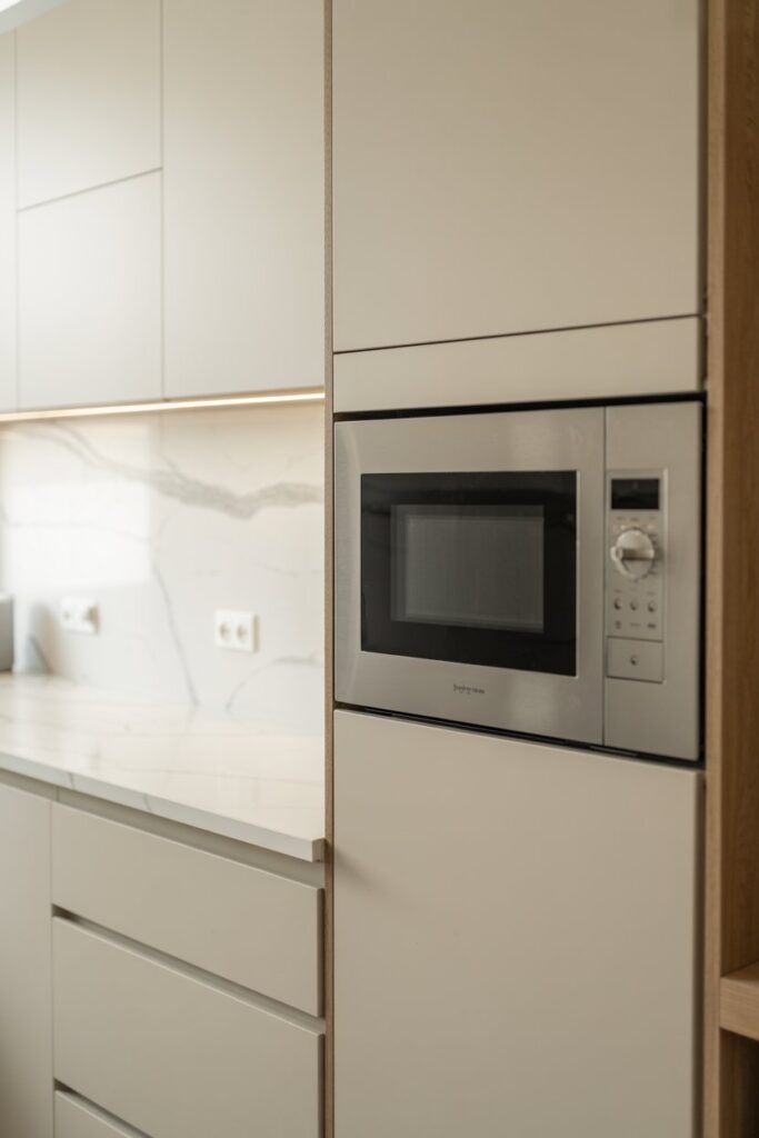 Hidden Microwave Cabinet