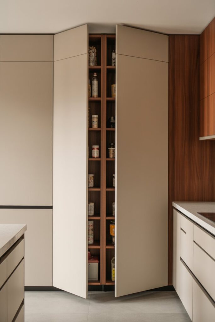 Pocket Door Pantry Storage