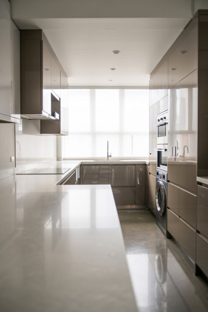 15. Hidden Laundry Room in Kitchen