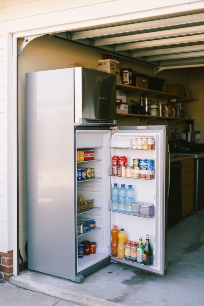 Garage Fridge Storage