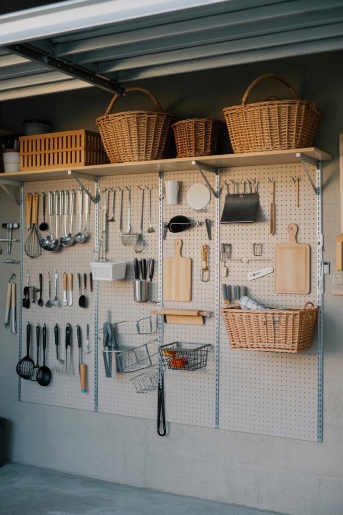 Pegboard Storage Wall