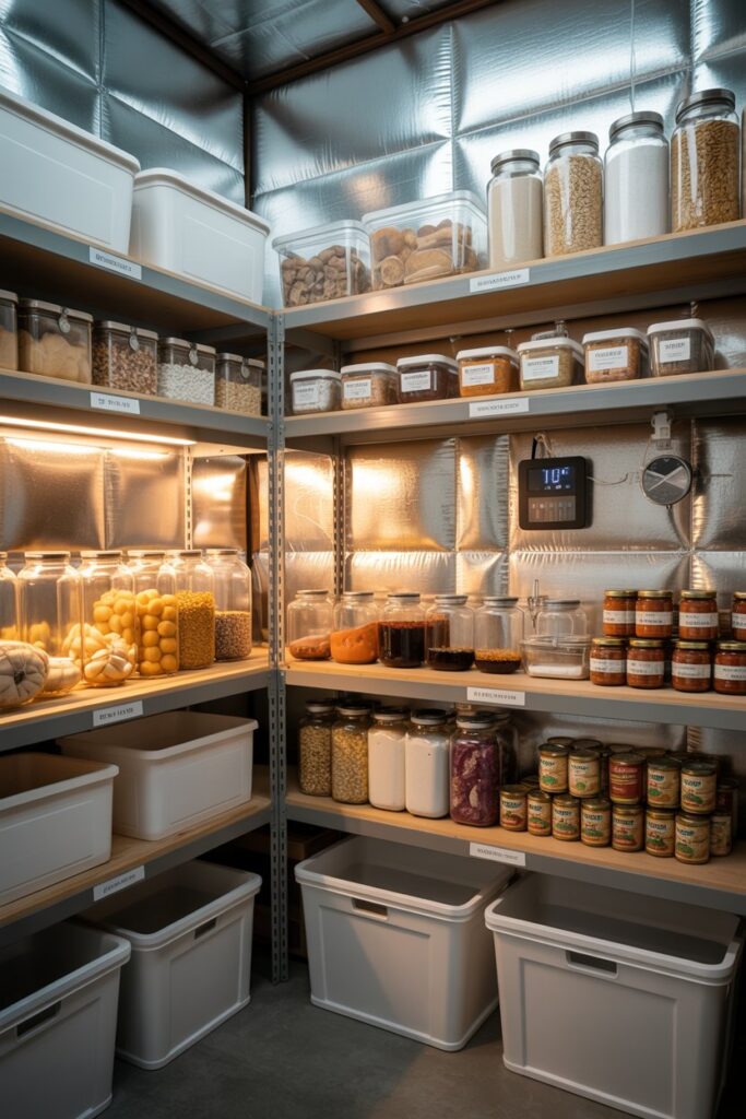 Temperature-Controlled Pantry Area