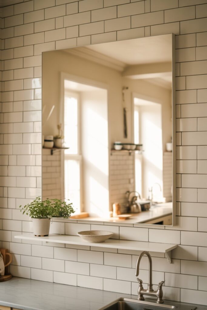 9. Kitchen Wall Decor Mirror