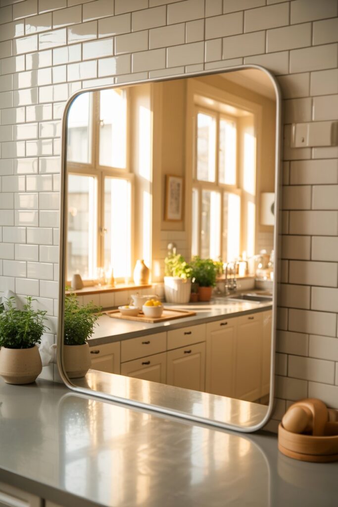 2. Kitchen Wall Decor Mirror