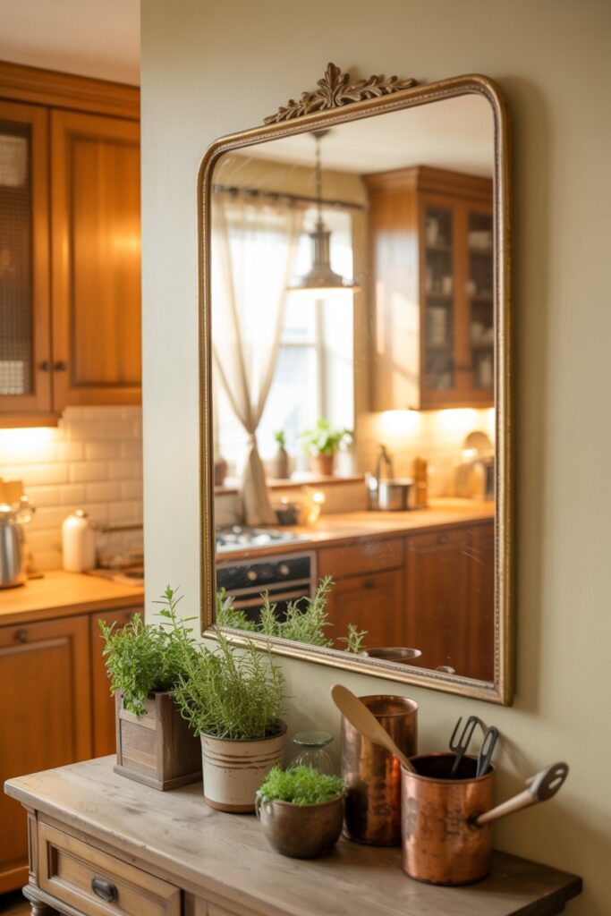 6. Kitchen Wall Decor Mirror