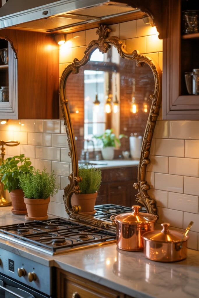 8. Kitchen Wall Decor Mirror