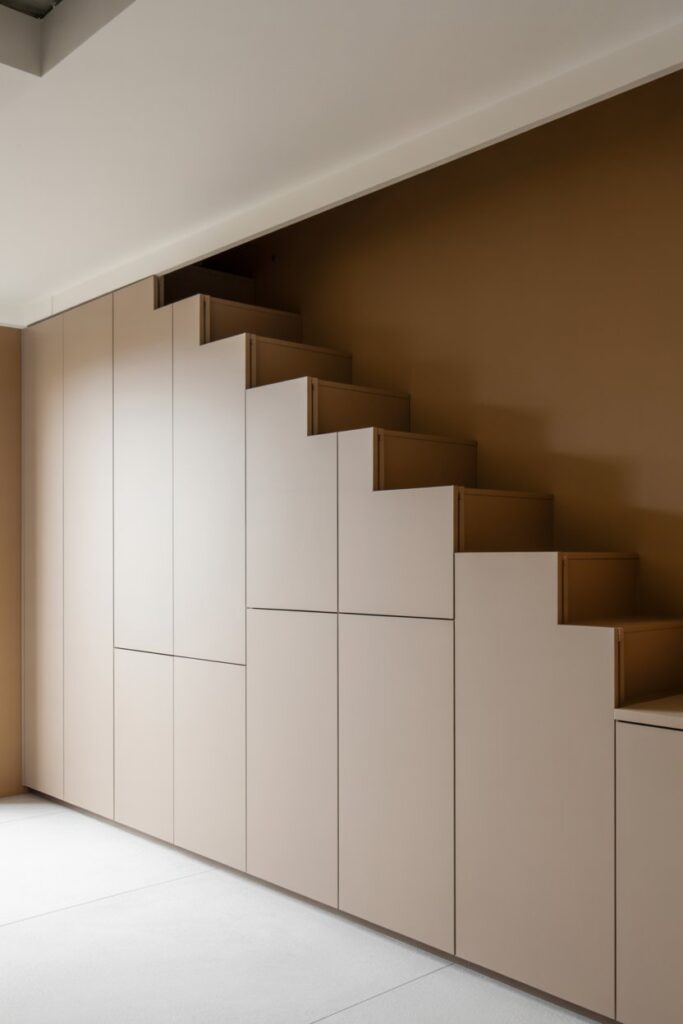 Under-Stairs Hidden Cabinet Wall