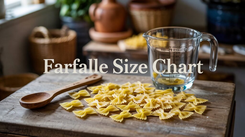 Farfalle Noodles Without Spicy Size Chart: Ultimate Guide & Tips