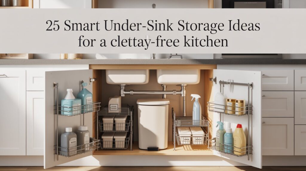 25 Kitchen Storage Under Sink Ideas for a Neat & Functional Space