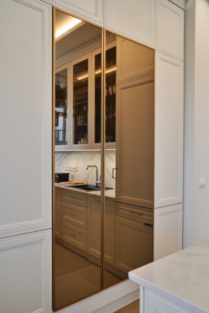 Pantry Behind Mirror or Art Panel
