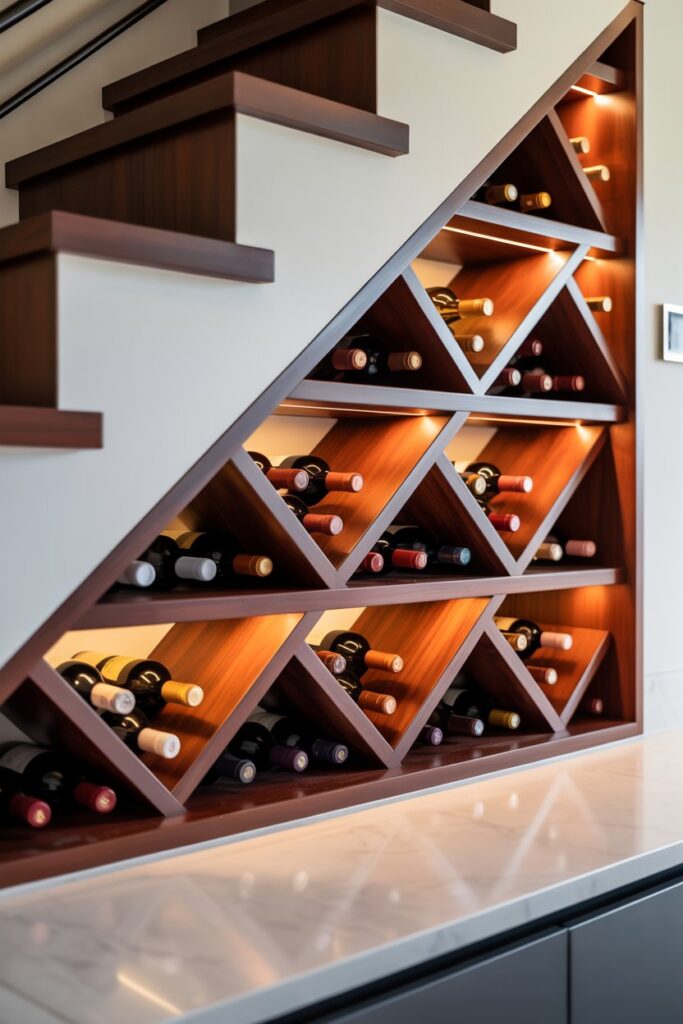 Under-Stairs Wine Storage