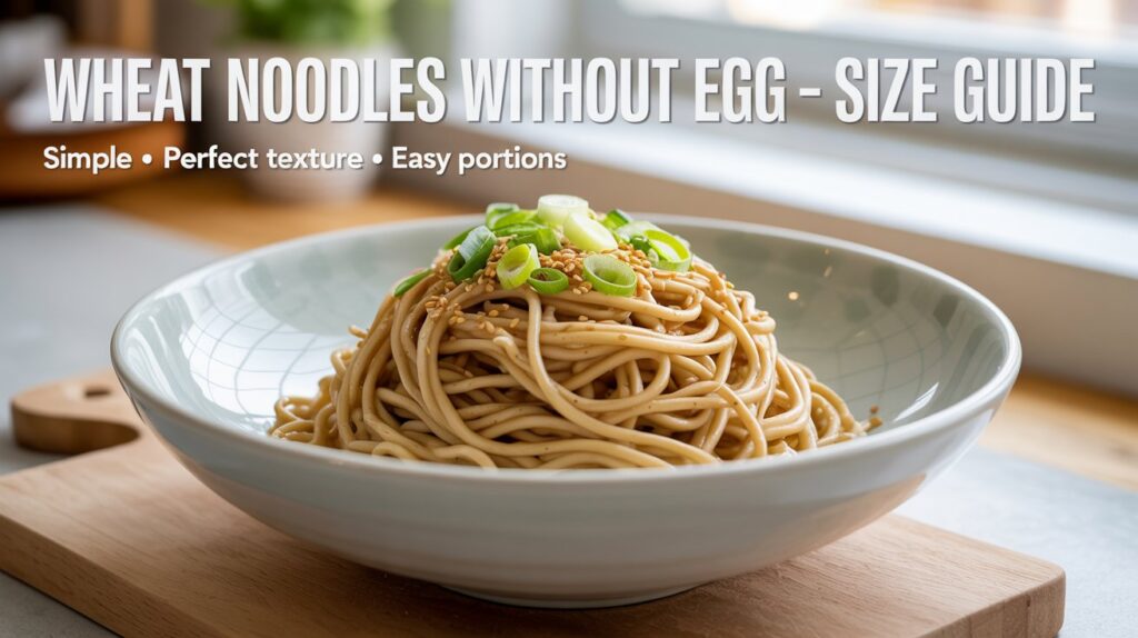 Wheat Noodles Without Egg Size Chart: Ultimate Guide