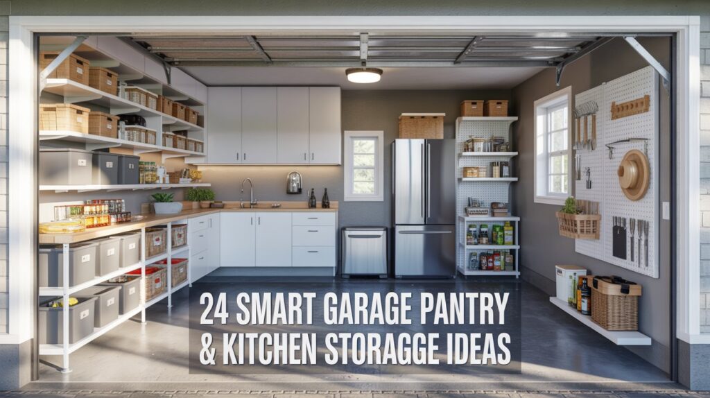 24 Kitchen Storage in Garage Ideas for Extra Space & Easy Organization