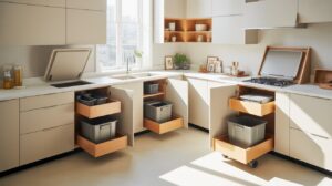 23 Hidden Trash Idea for Kitchen DIY Projects