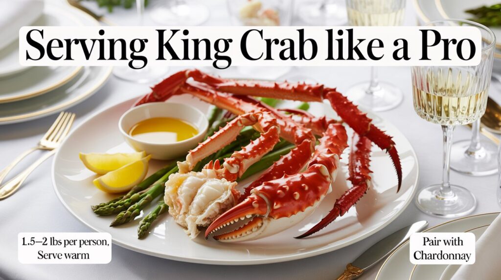 Serving King Crab Legs