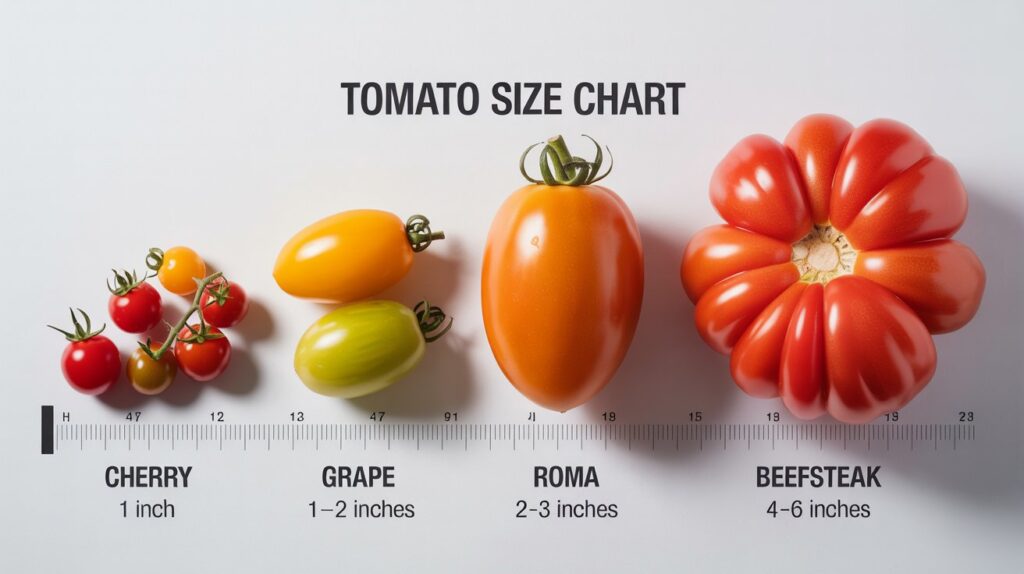 Tomato Sizes Chart
