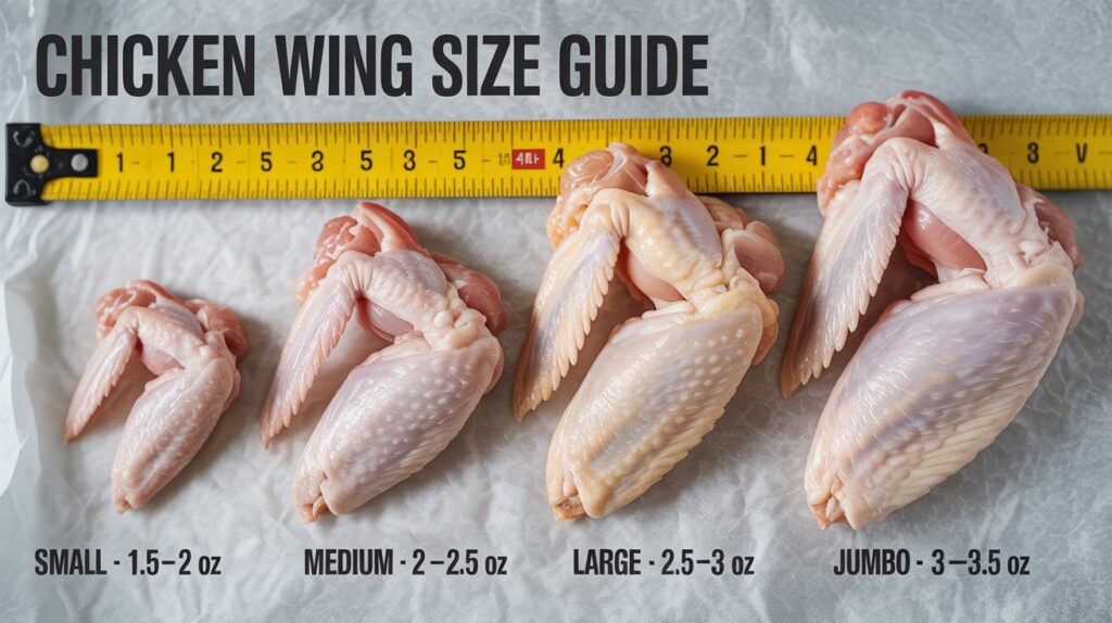 Chicken Wing Size Chart