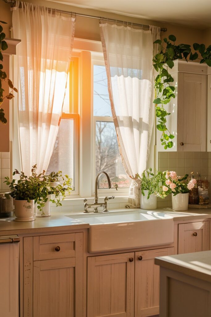 Sheer White Curtains