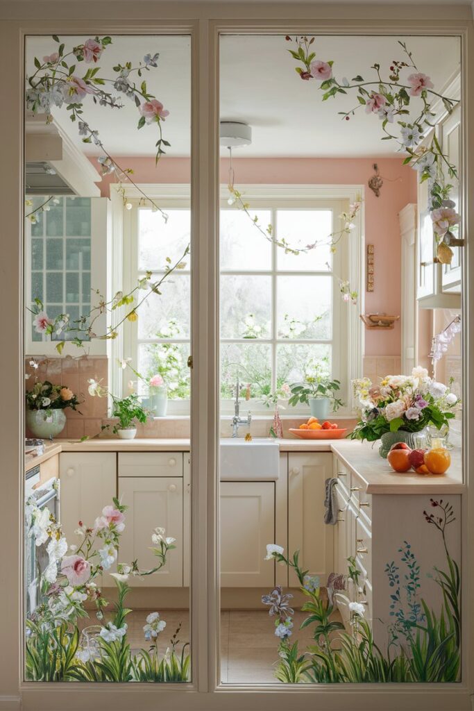 Floral Window Clings or Decals
