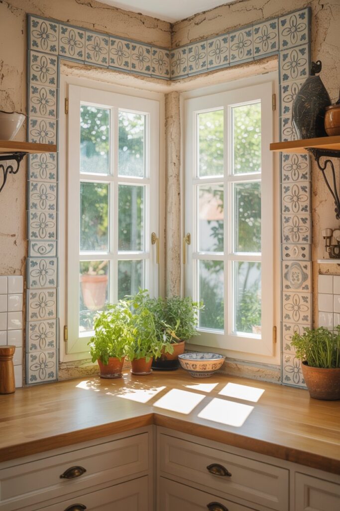Corner Window with Breakfast Bar