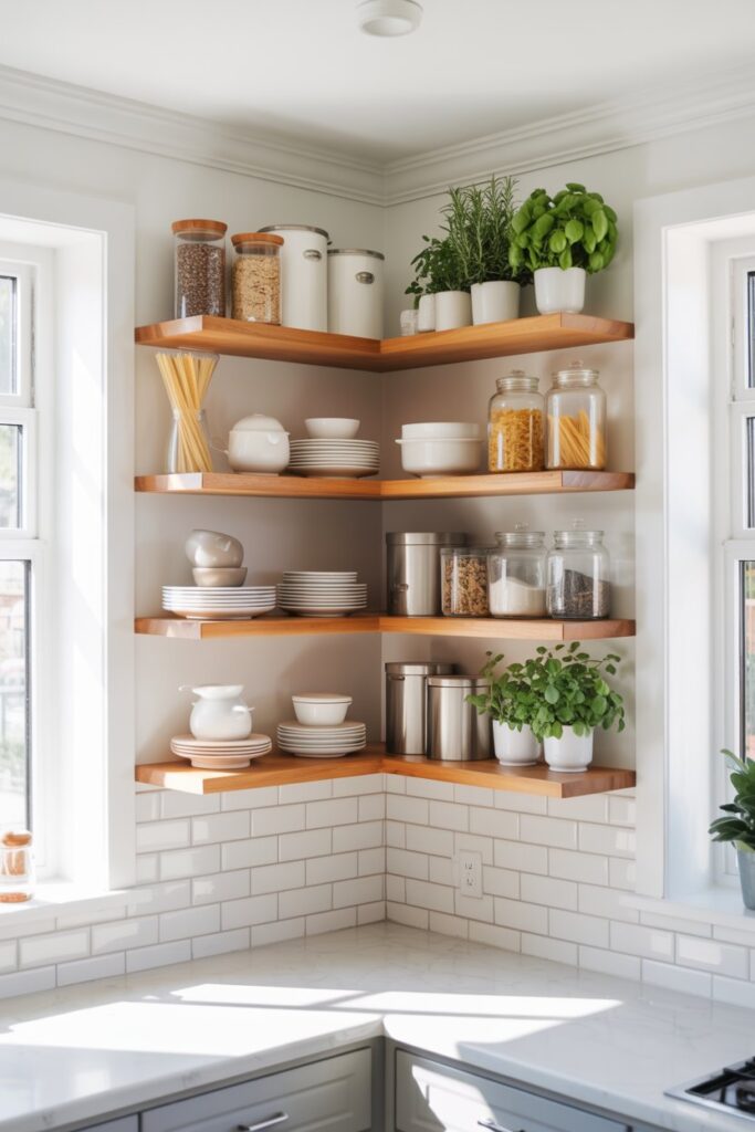 Open Corner Shelving