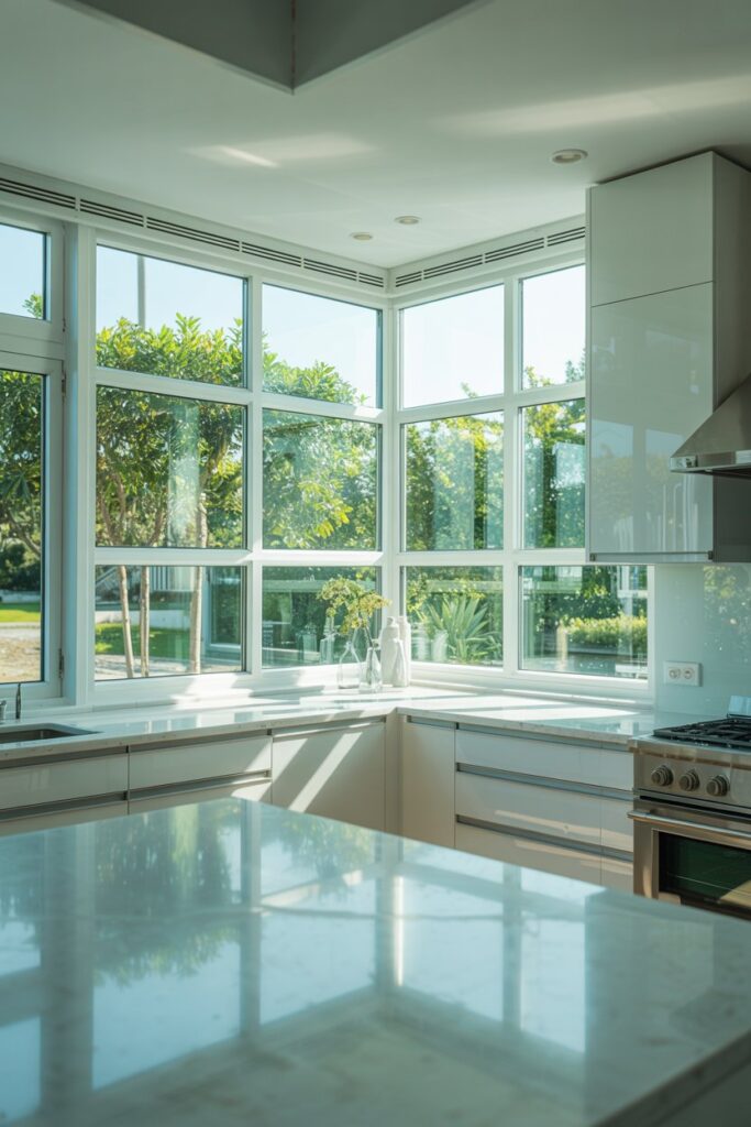 Wraparound Corner Window