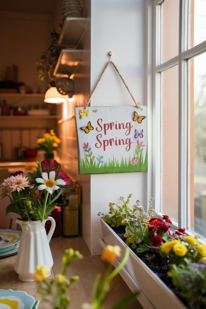 Spring-Themed Kitchen Signs
