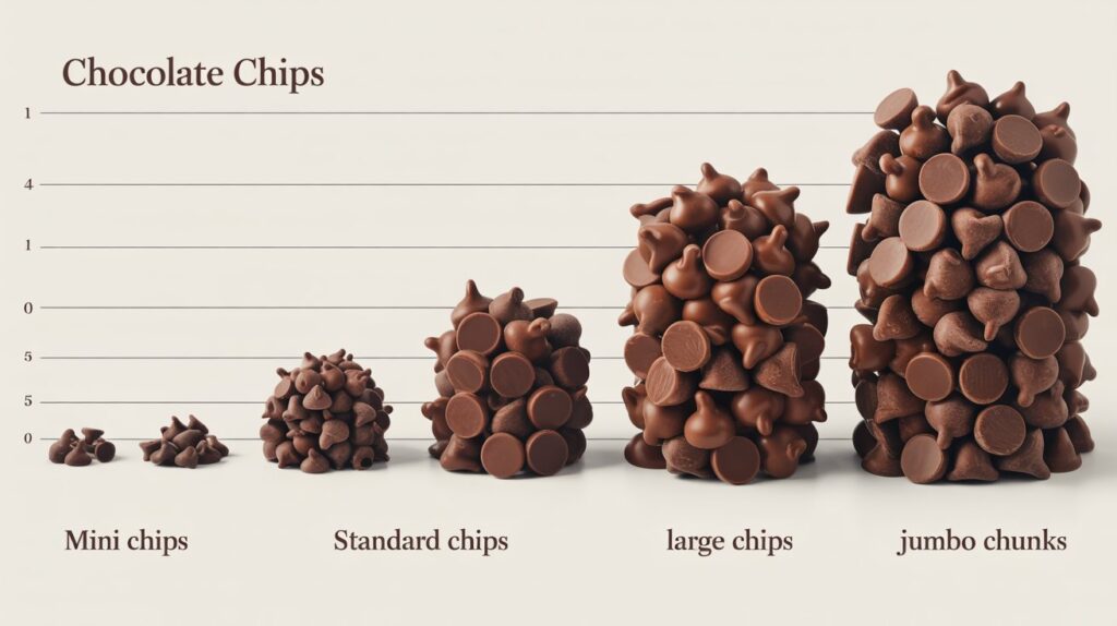 Chocolate Chip Size Chart