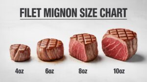 Filet Mignon Size Chart: Perfect Thickness and Cooking Times